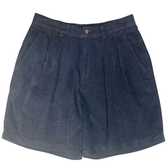 Tommy Bahama women’s silk shorts, size 10 gray sand washed silk pleat front - Picture 1 of 10